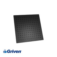 Griven Square Shower Head - Black 8"