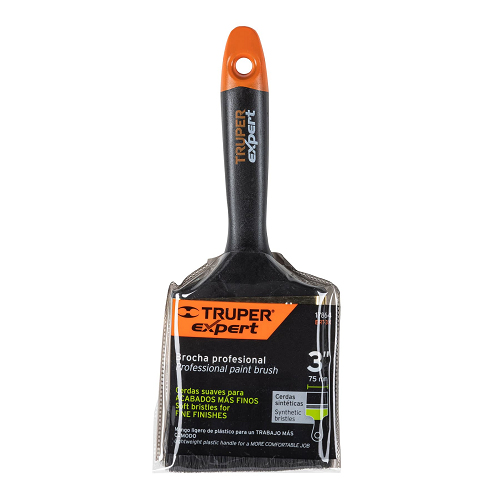 Truper  Expert Paint Brush Plastic Handle 3” 