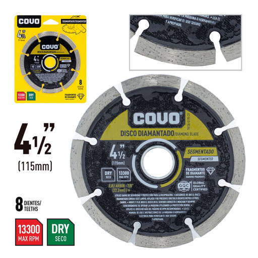 Covo  Diamond Segmented Disc 4 1/2"