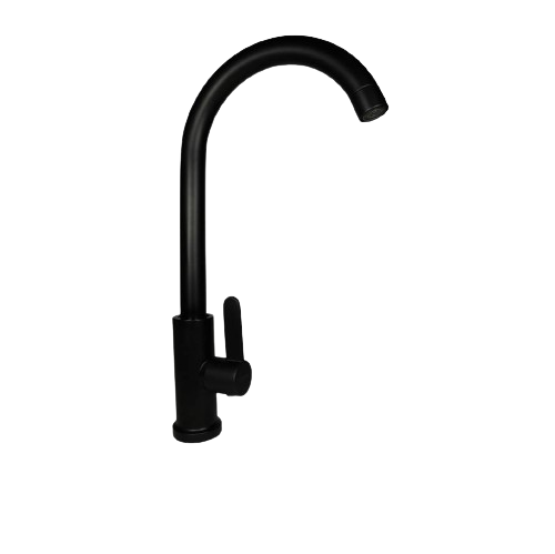 Griven Single-Handle Swing Spout Kitchen Faucet - Black 