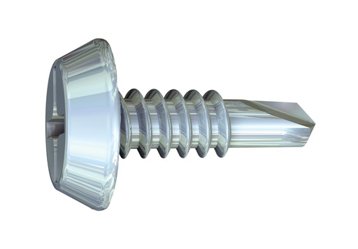 Tek Point Screw 7" x 7/16" -  Zinc 