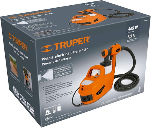 Truper  Electric Spray Gun 445w Hand Held 