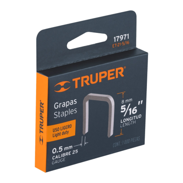 Truper Zinc Staple For Et-21 5/16”