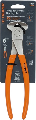 Truper Nipping/ End Cut Pliers 8”