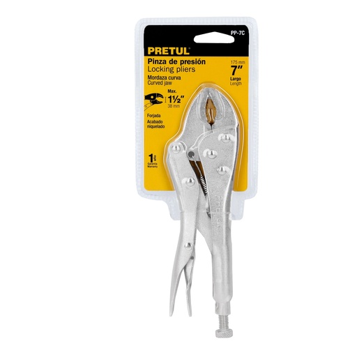 Pretul Pliers 7” Locking Curved Jaw