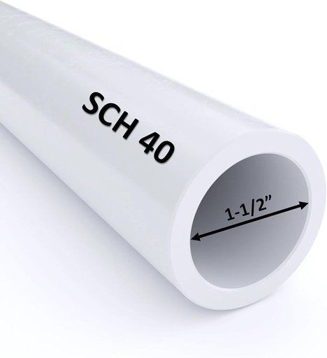  SCH 40 PVC Pipe 1 1/2"