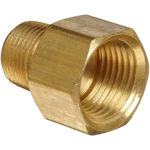 Brass Adapter 3/8" x 1/2"