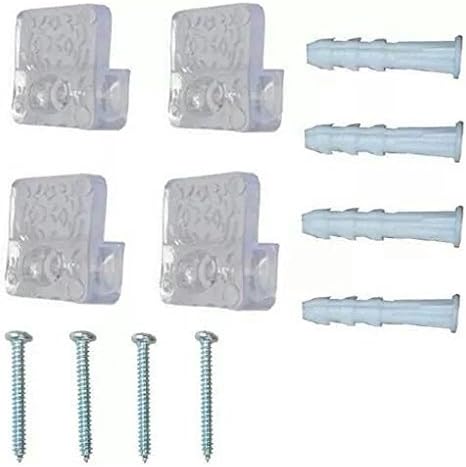 Mirror Hooks & Screws - Clear