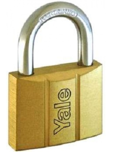 Yale Keyed ALike Padlock 50mm 3Pcs - Brass