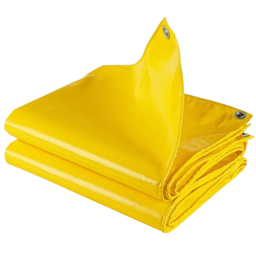  PVC Tarpaulin W/ Eyelet for Rope 14' x 16' - Yellow