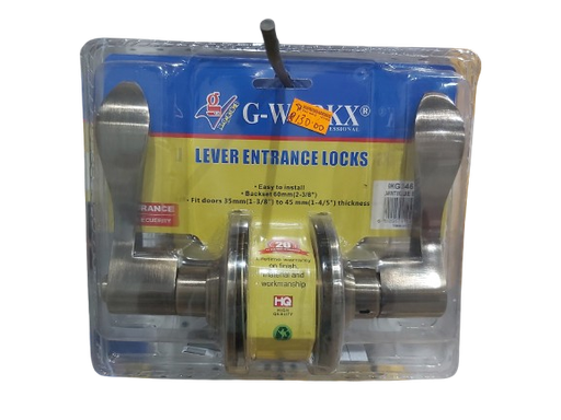 G Workx Lever Entrance Door Lock - Antique Brass