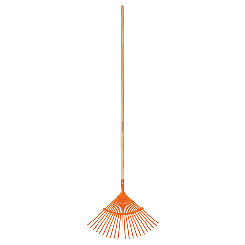 Truper Round Leaf Rake W/ 22 Tines - Steel