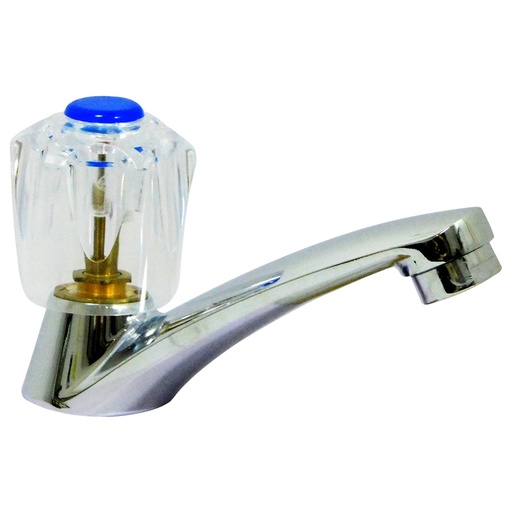 Griven Single Handle Bathroom Faucet - Chrome / Acrylic