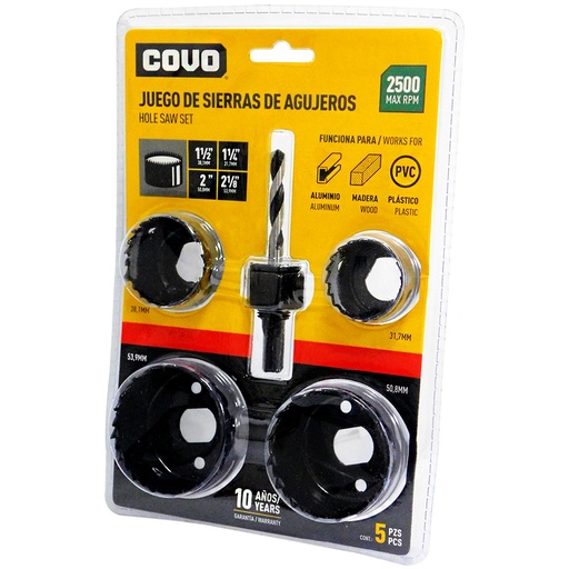 Covo 5 Hole Saw Set