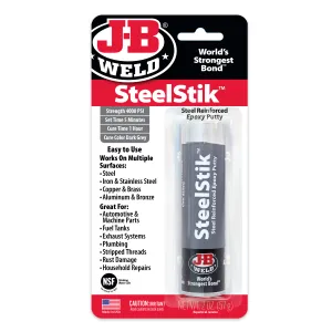 J-B Weld SteelStik Epoxy Putty 2oz - Dark Grey