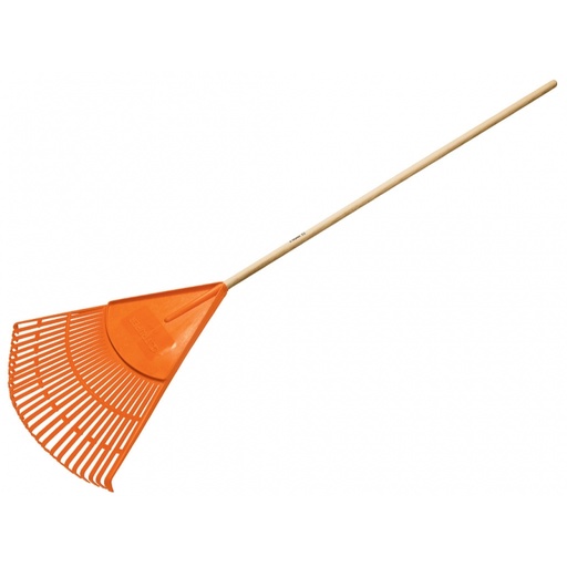 Truper Plastic Leaf Rake 26 Tine 48" - Orange