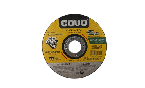 Covo Metal Cutting Disc 4 1/2"