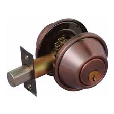 Yale Double Cylinder Deadbolt Lock  - Antique Copper 