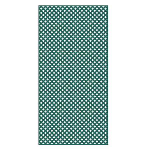 Regular Plastic Lattice 3" x 4' x 8' - Green