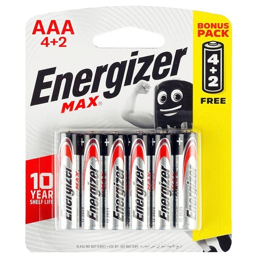 Energizer® AAA Battery 6Pcs