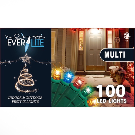 LED String Lights 100Ct 5mm - Multi 