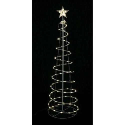 LED Flash Spiral Tree 150Cm -  Warm White