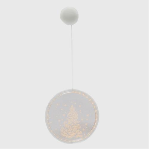 Christmas Hanging Lighted Decor W/Suction Cup 47cm