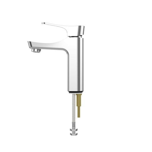 [23561000000] CERA  Perla Single Lever Basin Mixer W/ Braided Connection Pipe (W/O Popup) 18"